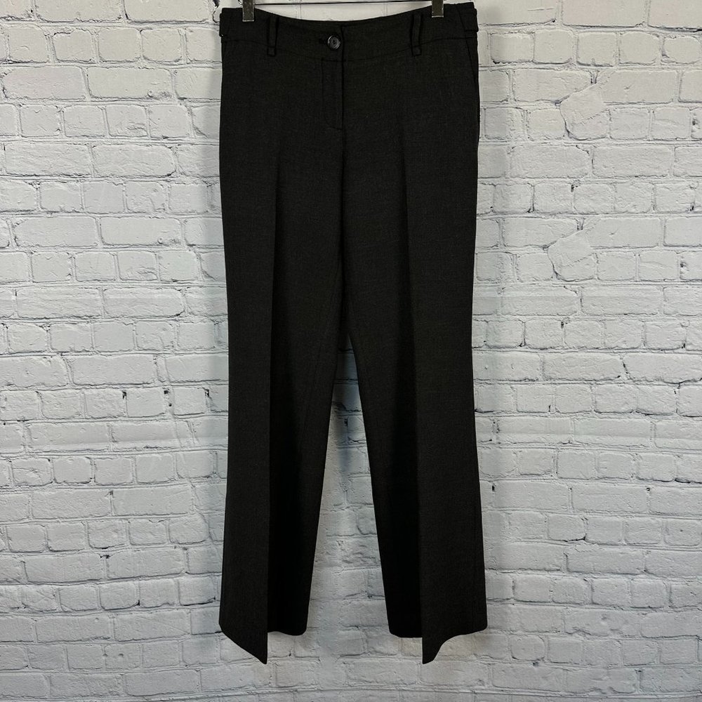 Ann Taylor LOFT Women's Julie Fit Flair Trouser Pants, Size 4, Classic Dark Gray